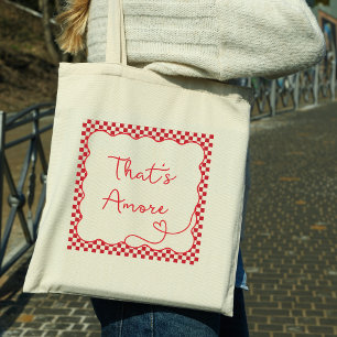 Chic 'That's Amore' Italian-Themed Customizable Tote Bag