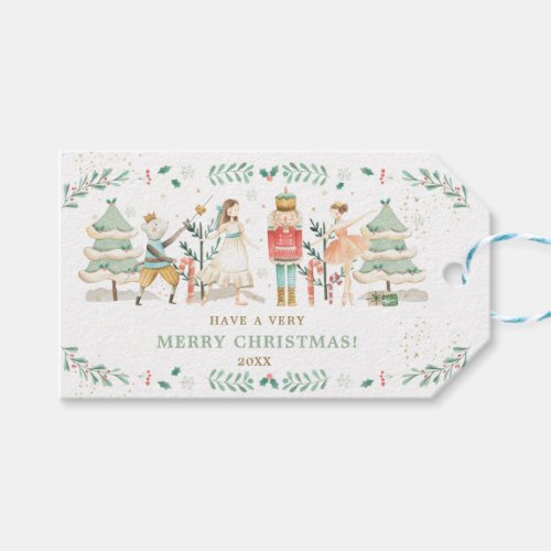 Chic The Nutcracker Ballet Christmas Party Gift Tags