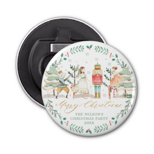 Chic The Nutcracker Ballet Merry Christmas Party Bottle Opener