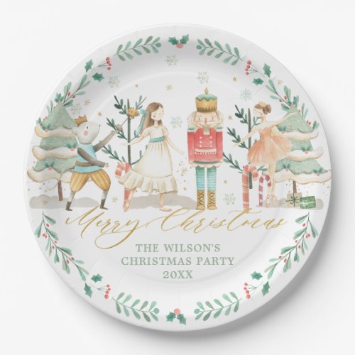 Chic The Nutcracker Ballet Merry Christmas Party  Paper Plates