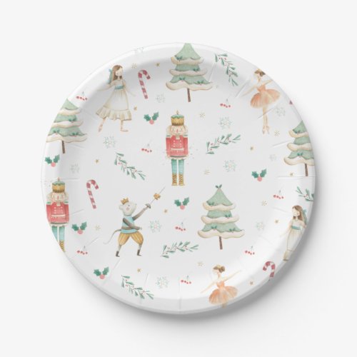 Chic The Nutcracker Ballet Merry Christmas Party Paper Plates