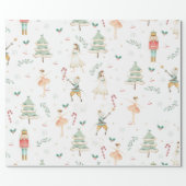 Chic The Nutcracker Christmas Ballet Decoupage Wrapping Paper (Flat)