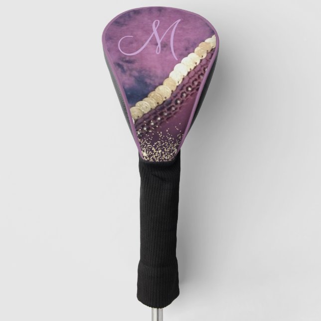 Chic Tie Dye Monogram Gypsy Scarf      Golf Head Cover (Front)