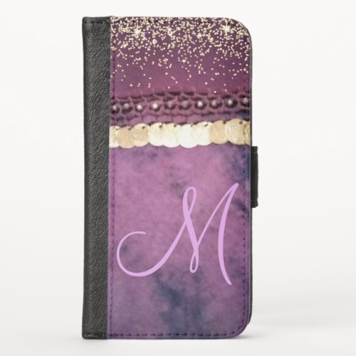 Chic Tie Dye Monogram Gypsy Scarf       iPhone X Wallet Case