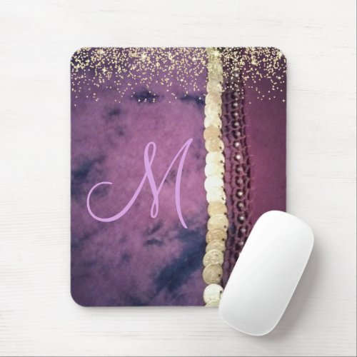 Chic Tie Dye Monogram Gypsy Scarf         Mouse Pad