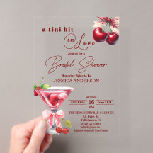 Chic Tini Bit in Love Cherry Martini Bridal Shower