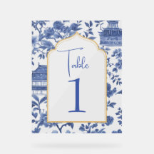 Chic-tique Chinoiserie Table Number