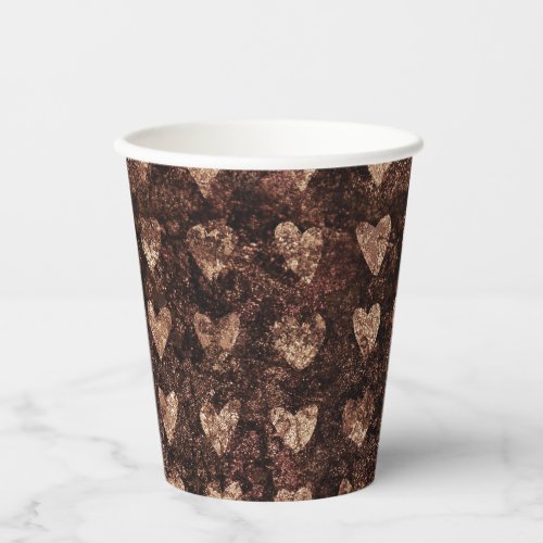 Chic Trendy Heart Pattern Christmas Party Paper Cups