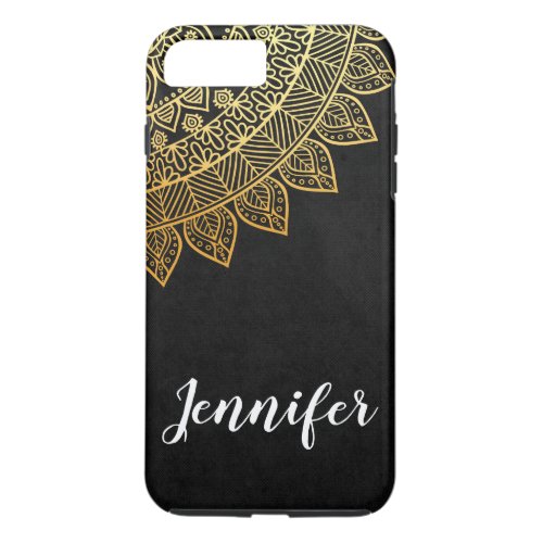 Chic Tribal Pattern 2  Black iPhone 8 Plus7 Plus Case