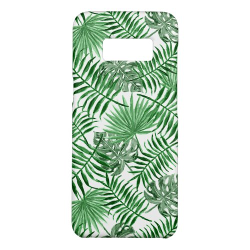 Chic Tropical Green Palm Tree Leaves Summer Art Case_Mate Samsung Galaxy S8 Case