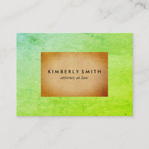 Chic Two Tone Color Blocks Business Card