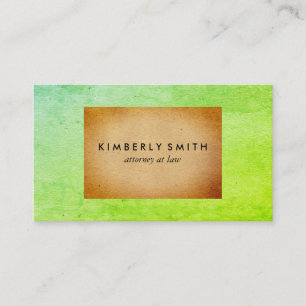 Chic Two Tone Color Blocks Business Card
