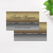 Chic Two-tone Silver Gold Fancy Text (Desk)