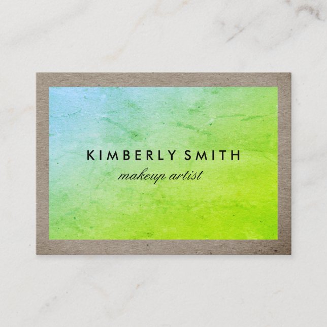 Chic Two Tone Texture Business Card (Front)