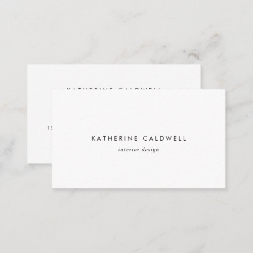 Chic Typography Business Card