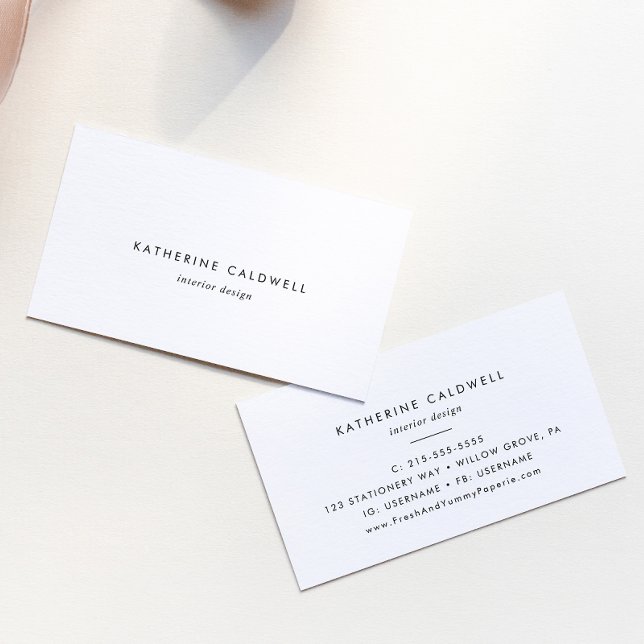 Chic Typography Business Card (Creator Uploaded)