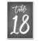 Chic Typography Chalkboard Table Number | Table 18