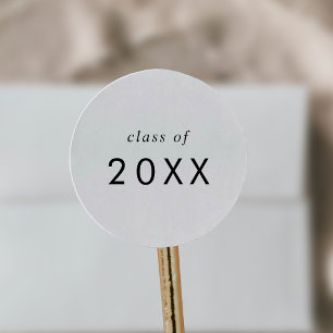 Chic Typography Class Year Graduation Sticker