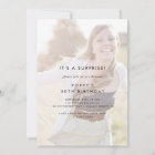 Chic Typography | Faded Photo Surprise Party