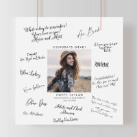 Chic Typography Graduation Guest Signature