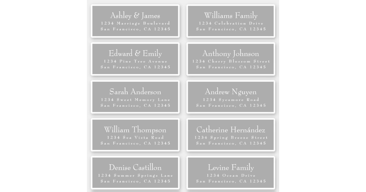 Chic Typography Gray Wedding Guest Address Labels R4a95bf5b0bec44409539f443203751f0 08m3c 630 ?rlvnet=1&view Padding=[285%2C0%2C285%2C0]