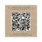 Chic Typography Kraft Logo QR Code Leave A Review