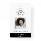 Chic Typography Logo Photo Employee or Teacher ID