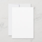 Chic Typography Simple RSVP Card (Back)
