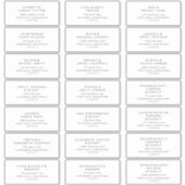 Chic Typography Wedding Guest Address Labels | Zazzle