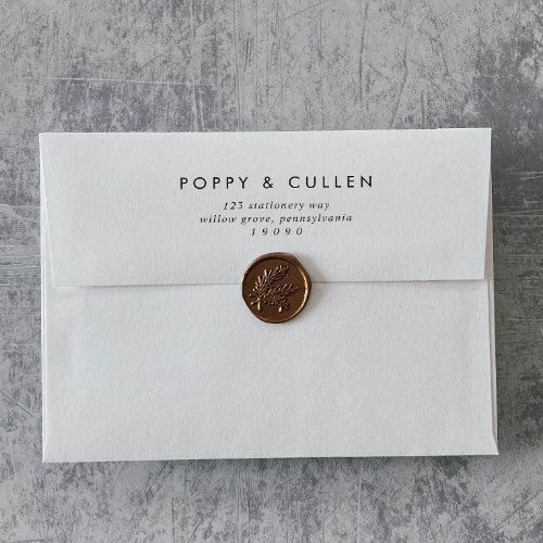 Chic Typography Wedding Invitation Envelope