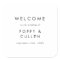 Chic Typography Wedding Welcome