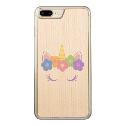 Chic Unicorn Carved iPhone 8 Plus/7 Plus Case
