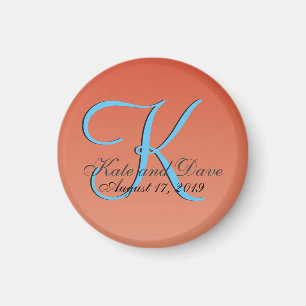 Chic Unique Red Orange Magnet