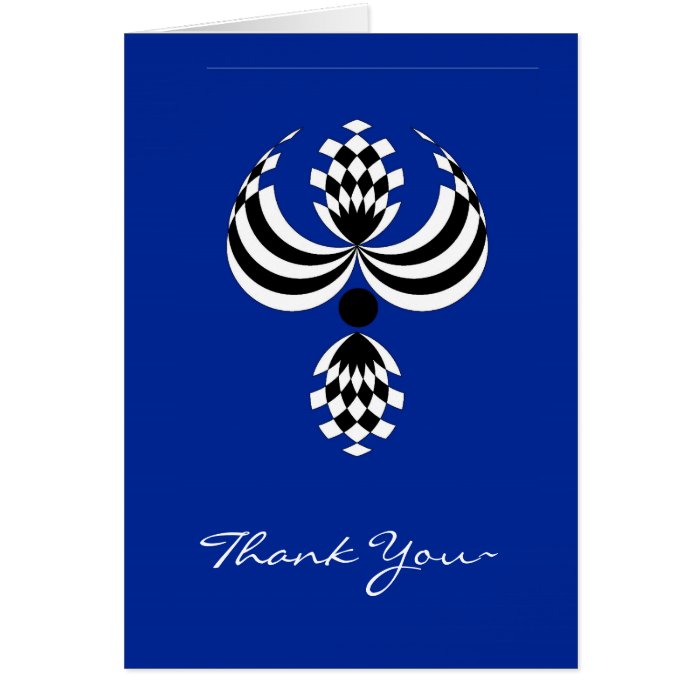 CHIC_UPTOWN GIRL 166 BLUE THANK YOU NOTE GREETING CARDS