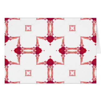 Chic Urban Magenta White Gold Designer Fretwork NT Cards
