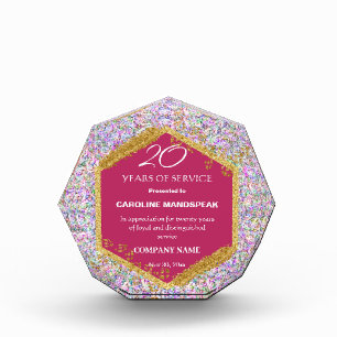 Chic Vibrant Colorful Gems Luxury Executive Acrylic Award