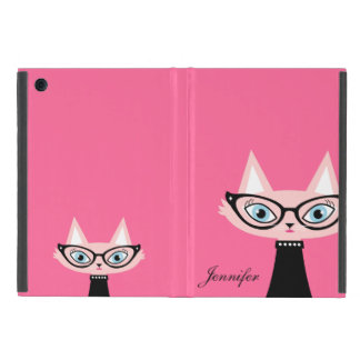 Chic Vintage Cat iPad Mini Powis Case - Pink Cover For iPad Mini