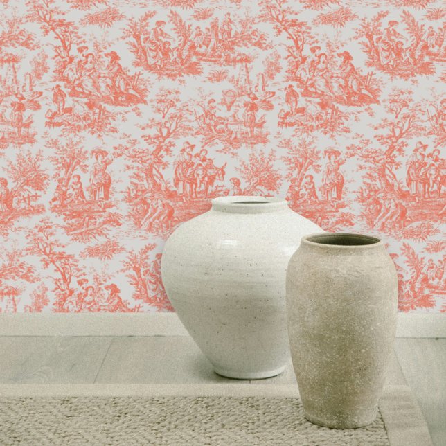 Chic vintage classic pattern orange wallpaper  (Creator Uploaded)