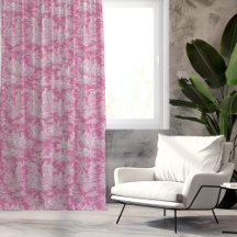 Chic Vintage Hot Pink Toile De Jouy Design