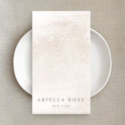 Chic Vintage Ivory White Marble Business Card