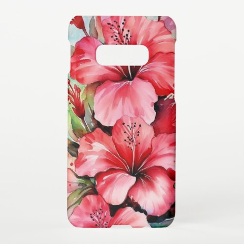 Chic Vintage Pink Floral Tarnished Papyrus Samsung Galaxy S10E Case