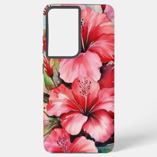 Chic Vintage Pink Floral Tarnished Papyrus Samsung Galaxy S21 Case