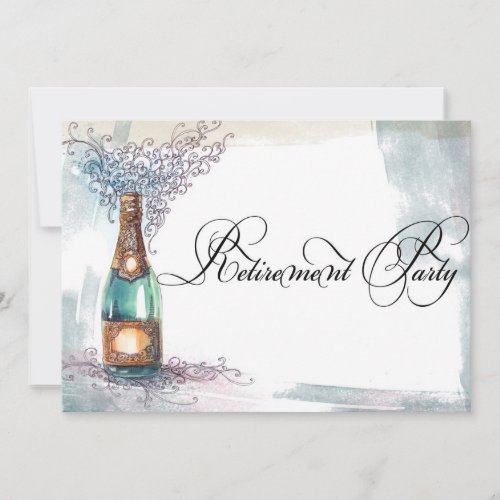 Chic Vintage Retirement Party Invitation