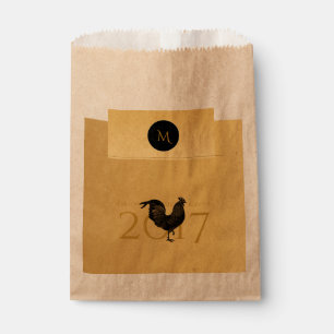 Chic Vintage Rooster Chinese New Year 2017 Favor B Bag