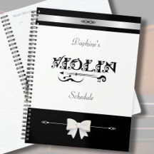 Chic Violin Student Schedule Organizer