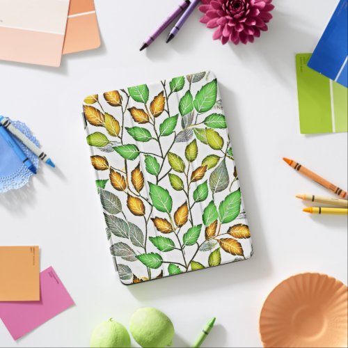 Chic Vivid Leaves Pattern iPad Air Cover