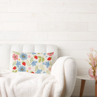 Chic Warm Floral Throw Pillow