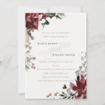 Chic Warm Winter Festive Foliage Engagement Invite<br><div class="desc">If you need any further customisation please feel free to message me on yellowfebstudio@gmail.com.</div>