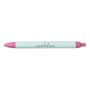 Chic Water Blue Calligraphy name Pen
