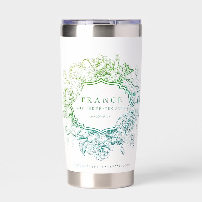 Chic water bottle insulated tumbler (Front)